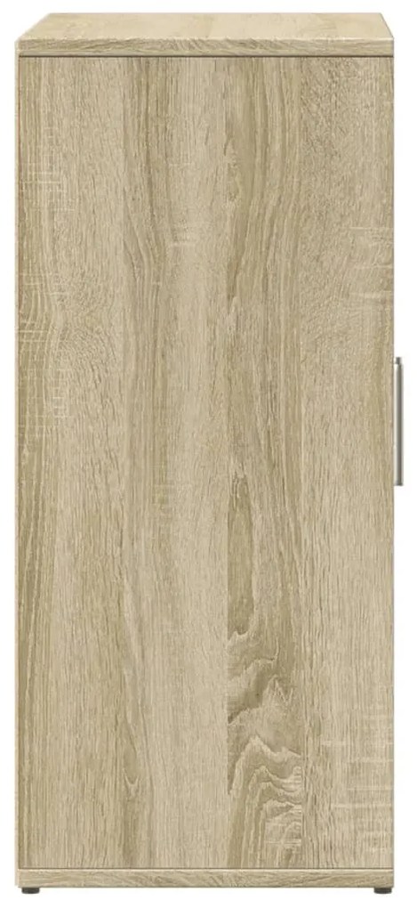 2 db sonoma tölgy színű szerelt fa tálalószekrény 60x31x70 cm