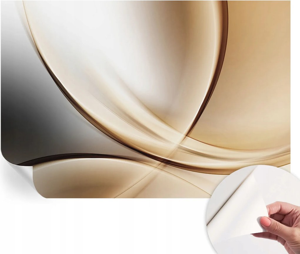 Fotótapéta Fali tapéta Hálószobába és Nappaliba Körvonalas vonalak 152x104 cm