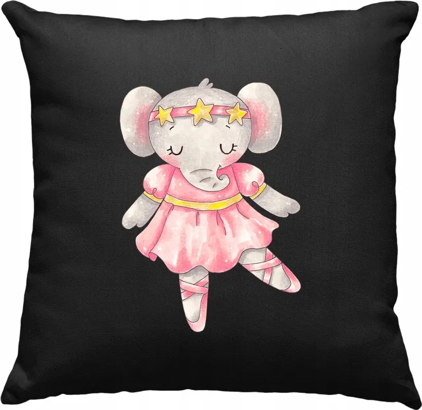 Elefánt párna Kedves Gyerek Fekete