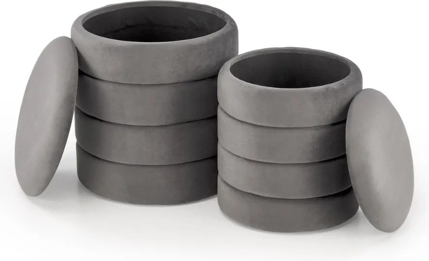 Pacho puff szett szürke