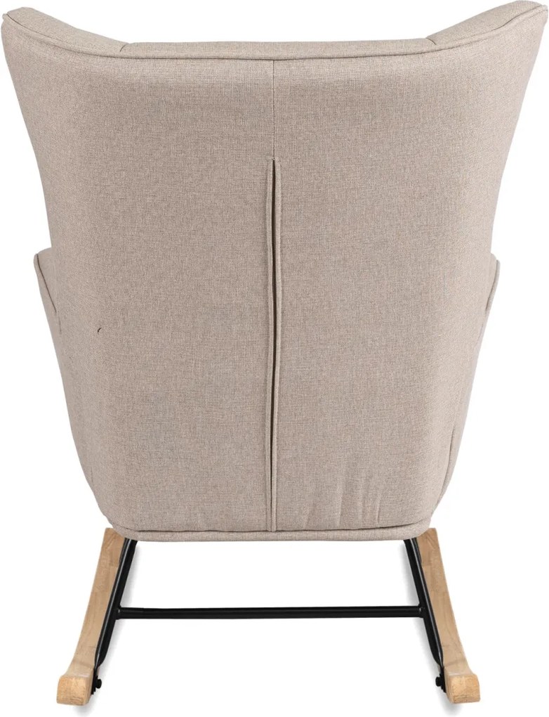 Hintafotel bézs szövet/diófa hatás – JACKSON