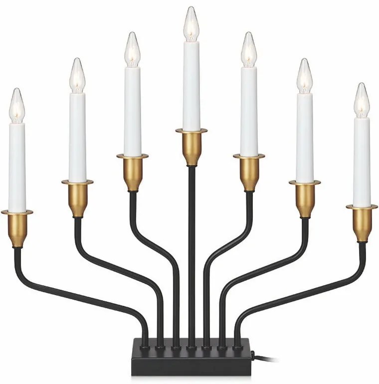 Fekete karácsonyi fénydekoráció Brosa – Markslöjd