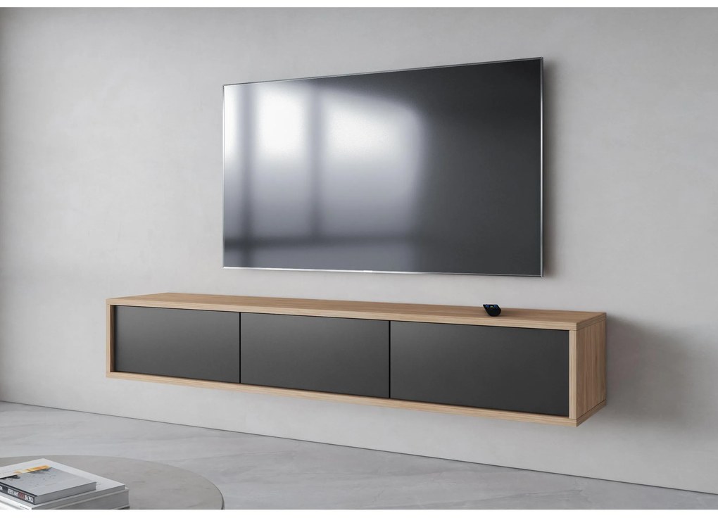 TV asztal Fiora 38 (olajozott tölgy + antracit). 1066459