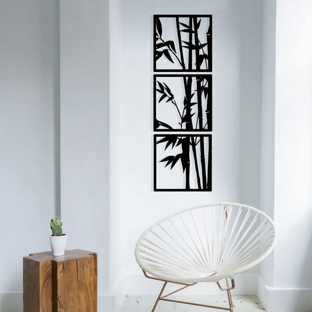 Tuyunju fém fali dekoráció, 36×110 cm