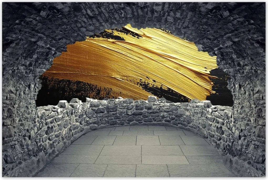 Poszterek 60x40 Arany csillogás ecsettel