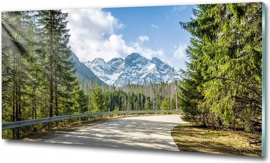 Fotó üvegkép Fekete tó Tátra 100x70