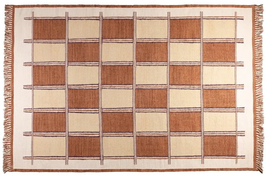 Terrakotta színű pamut szőnyeg 200x300 cm Gambit – Dutchbone