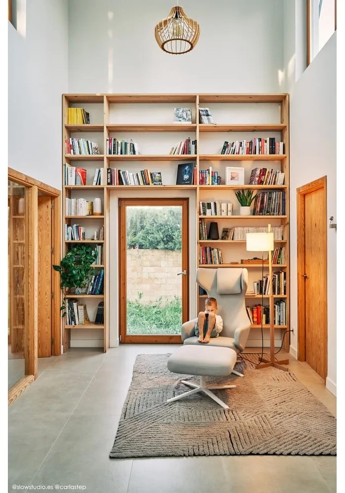 Világosbarna mosható kézi szövésű gyapjú szőnyeg 170x240 cm Golden Coffee – Lorena Canals