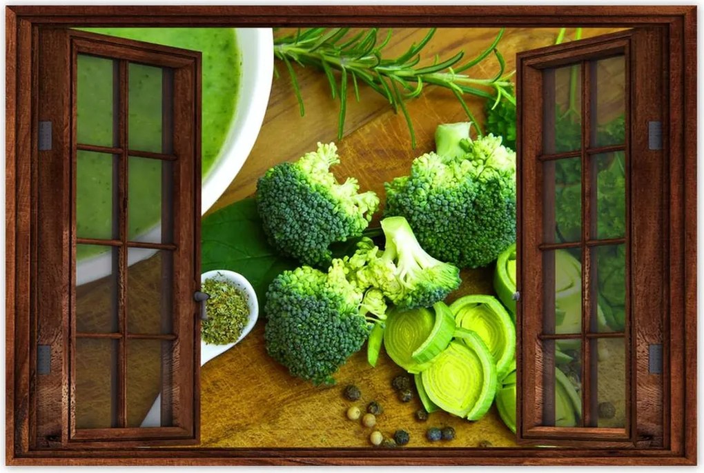 Plakátok 90x60 Green vegetables Health