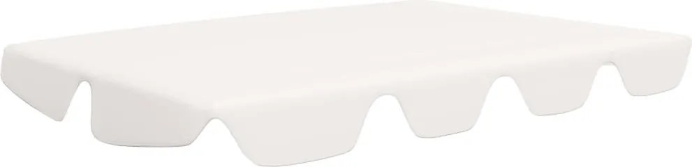 vidaXL fehér csere ponyva kerti hintaágyhoz 188/168 x 145/110 cm