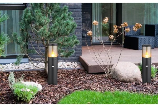 Globo 32015BSS - Kültéri érzékelős lámpa XELOO 1xE27/60W/230V 50 cm IP44