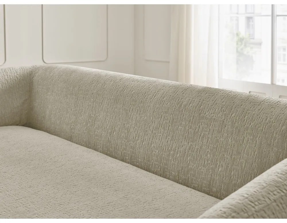 Világosbarna zsenília kinyitható kanapé 228 cm Neyo – Bobochic Paris