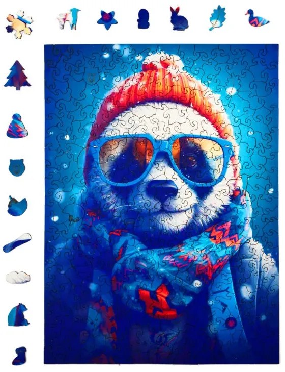 Cezary, az őrült panda fa puzzle