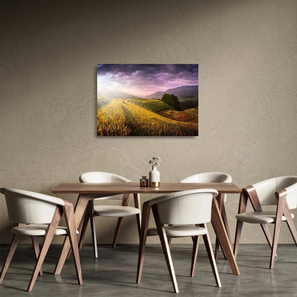Tájkép (üvegen) (70x50 cm)