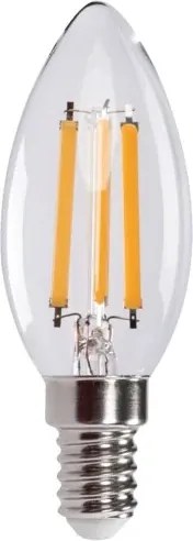 Led izzó Filament gyertya 3.8W E14 semleges fényszín 806lm Kanlux