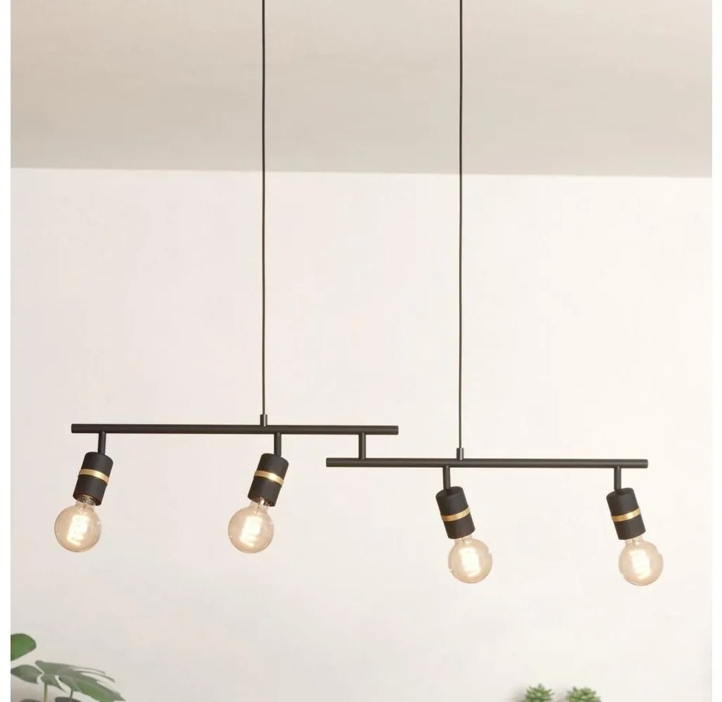 Eglo 900177 - Csillár zsinóron LURONE 4xE27/10W/230V