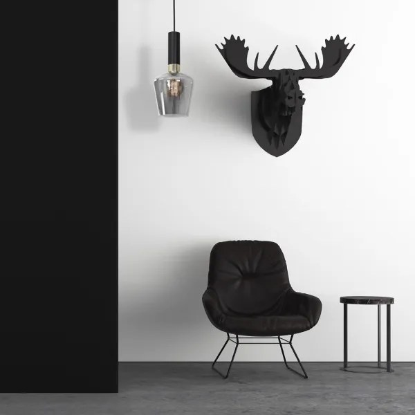 Csillár ROMA BLACK 1xE27 / 60W / 230V