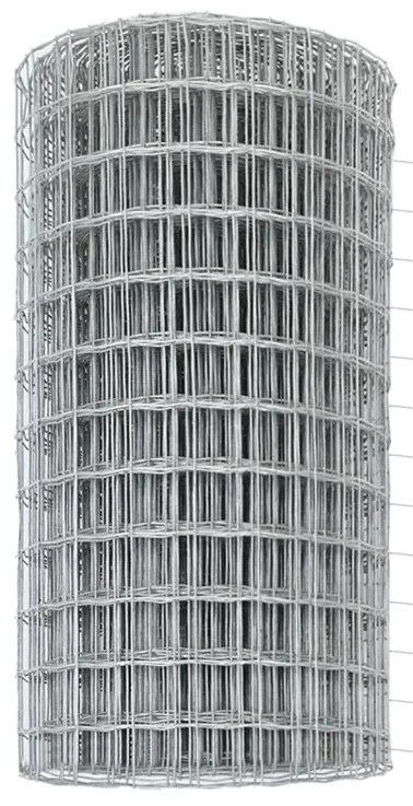 Kerti Kerítés Készlet 2 db Galvanizált acél 25 x 0.6 m Tartós