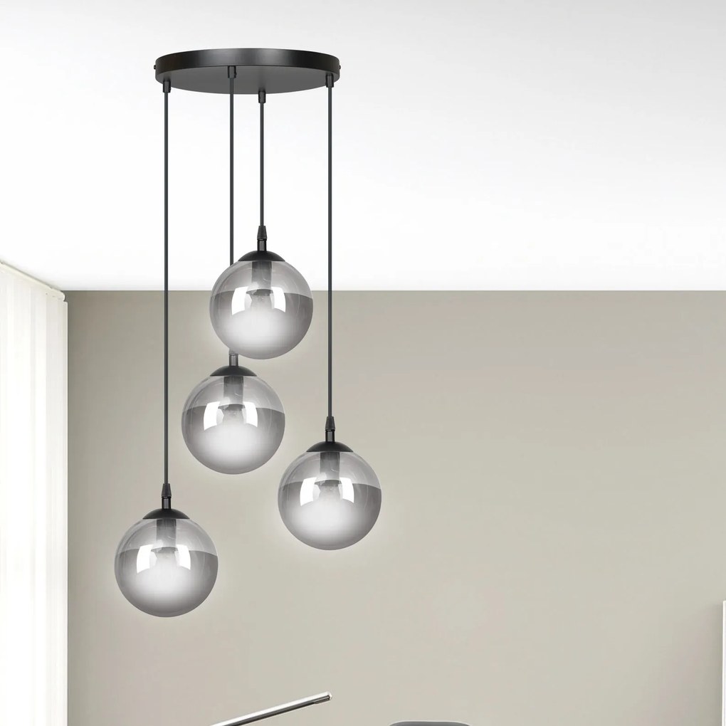 Emibig modern függeszték cosmo fekete grafit emi712/4prem