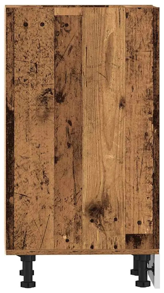 vidaXL “Riga” Alsószekrény Régi fa 30x44,5x81,5 cm Gépelt fa