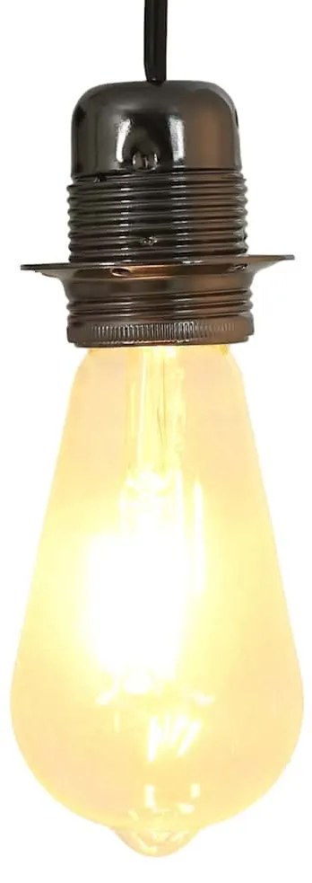 2 db fényes fekete lámpatartók E27