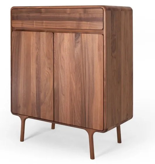 Barna diófa komód 90x110x45 cm Fawn – Gazzda