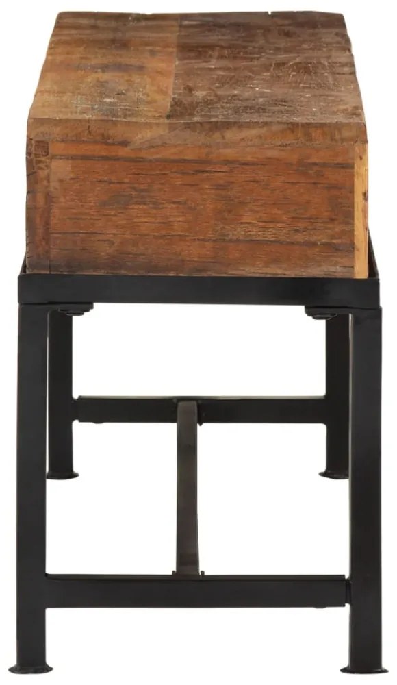 tömör újrahasznosított fa TV-szekrény 110 x 30 x 46 cm