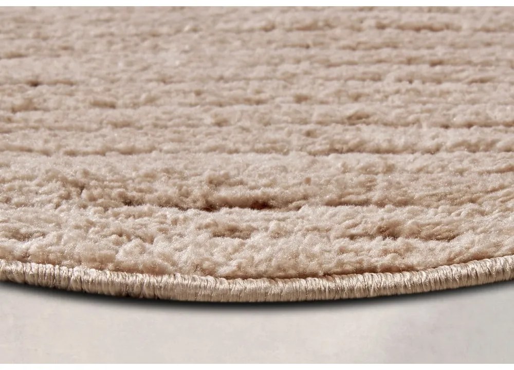 Szürkésbarna kerek szőnyeg ø 200 cm Panglao New York Taupe – Elle Decoration