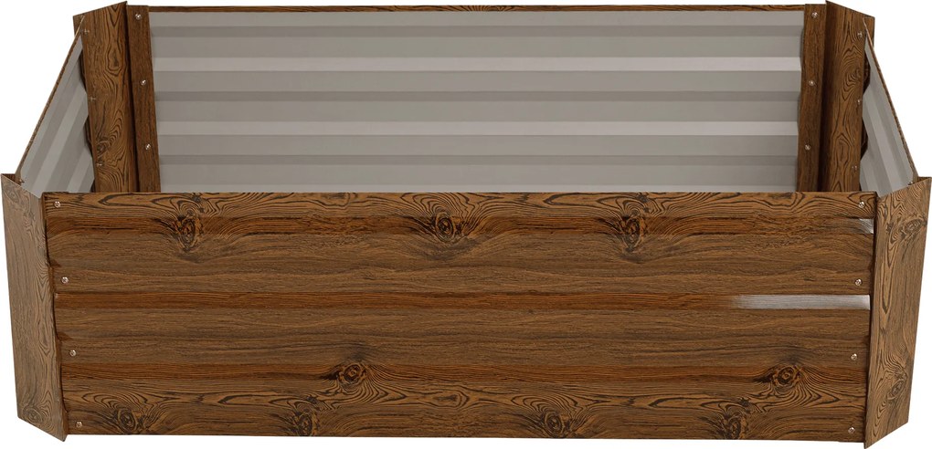 Magasított virágágy, barna, acél, NONKY TYP 4