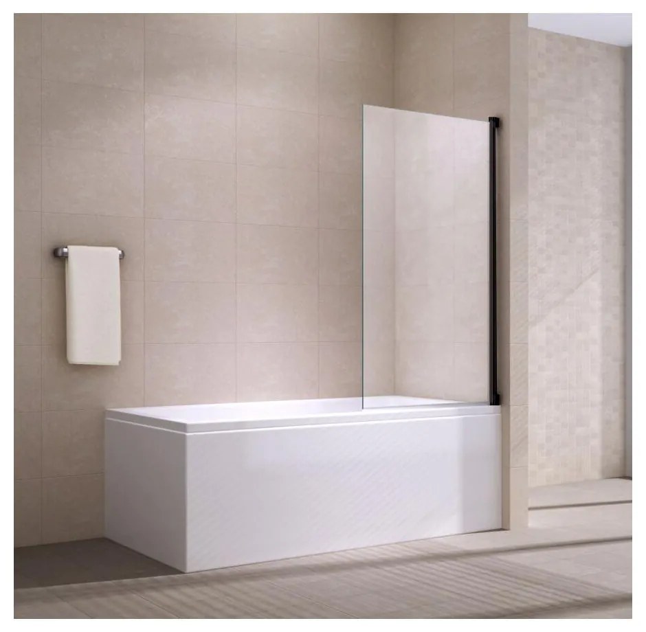 Evora Black 6mm, 80x140 cm kádparaván