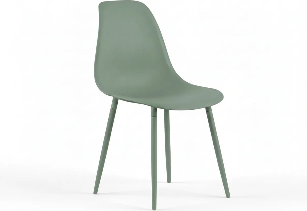 Étkezőszék OSAKA műanyag, zsályazöld