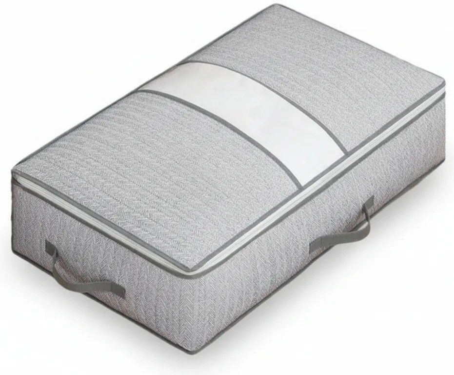 Textil tárolódoboz ágy alá EASY 90 L 80x47x25 cm, szürke