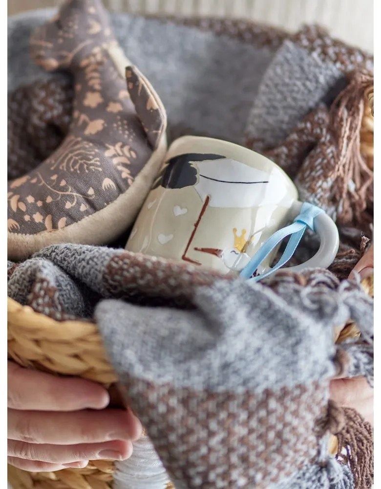 Bézs kerámia gyerek bögre 225 ml Bambino – Bloomingville Mini