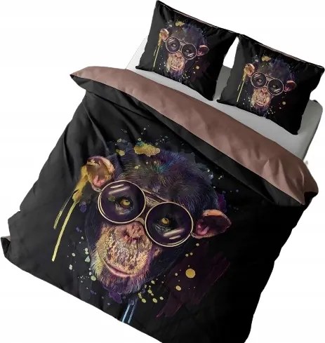 Vicces Ágyneműhuzat Majom Ifjúsági Ágyneműhuzat 3D 160x200