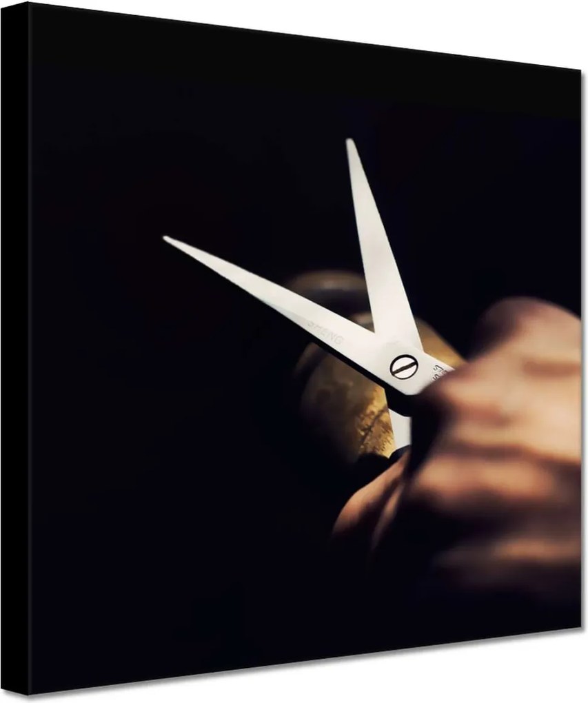 Vászonkép 20x20 Fodrász olló