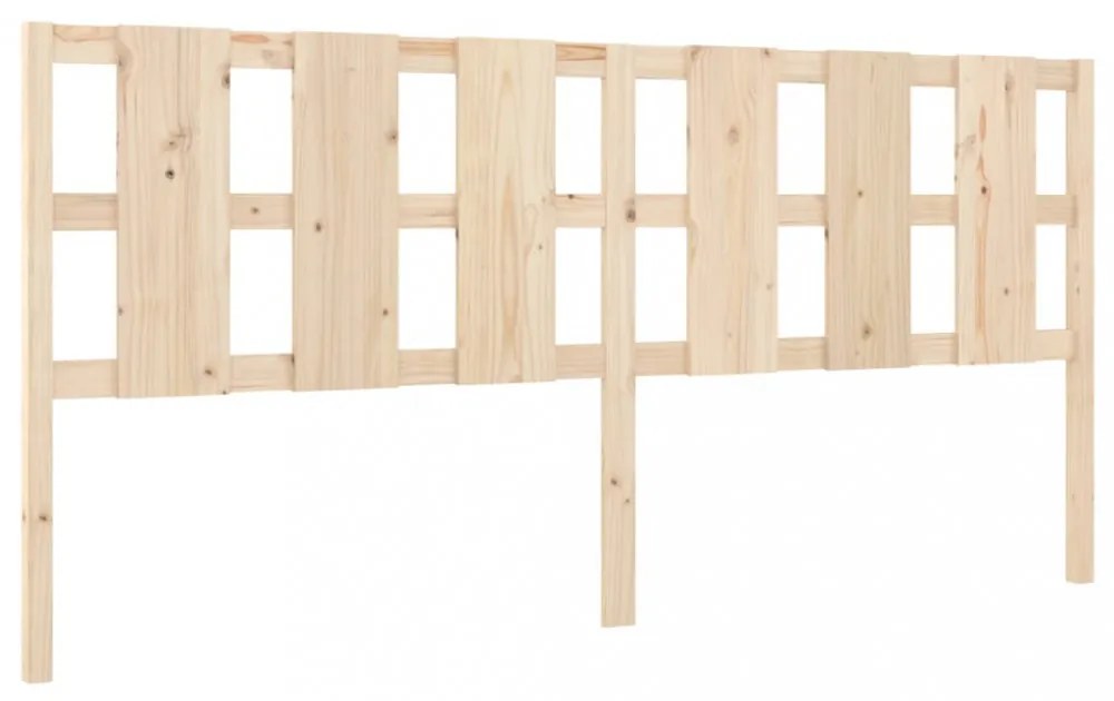 tömör fenyőfa ágyfejtámla 205,5x4x100 cm