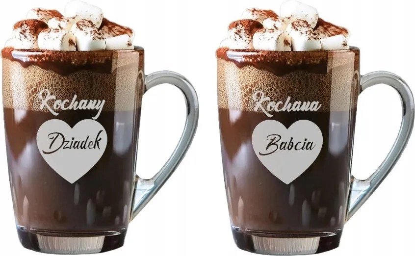2 db-os 300ml-es pohár szett nagyinak és nagypapának Nagymama És Nagypapa Napjára