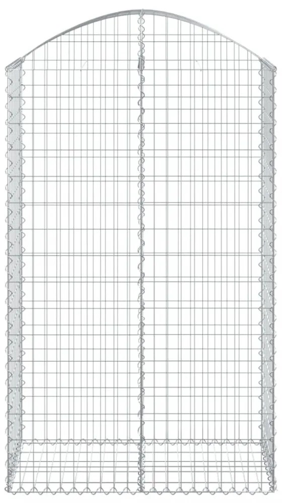 íves horganyzott vas gabion kosár 100x50x160/180 cm