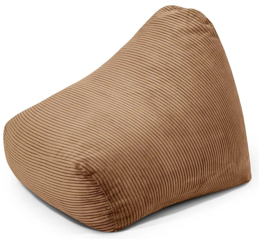 Barna kordbársony gyerek babzsákfotel Snug 80 – SLOWDOWN