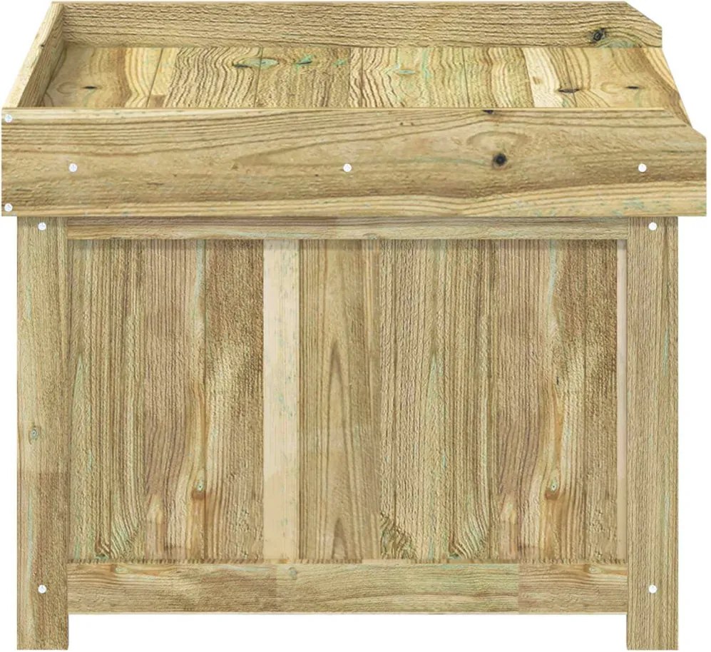 vidaXL Kinti párna tároló Impregnált Fenyőfa 58,5 x 60 x 47 cm