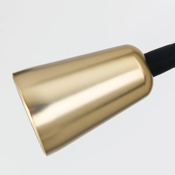 Orion - Fényerőszabályozható flexibilis fali lámpa DOTTY 1xGU10/10W/230V fekete/sárgaréz