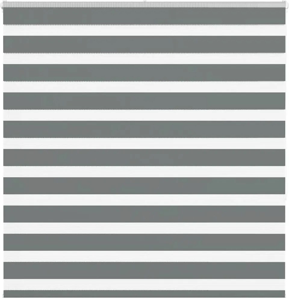 vidaXL zebrafüggönnyel sötét szürke szövetszélesség 145,9cm poliészter