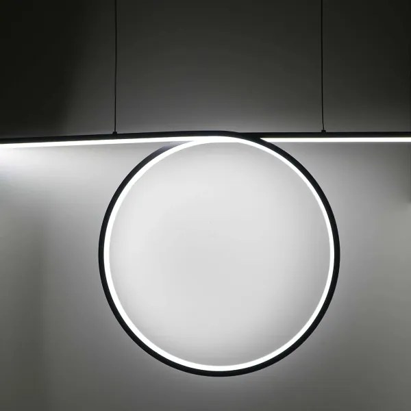 LED csillár kábelen ODETTA LED/42W/230V 4000K fekete