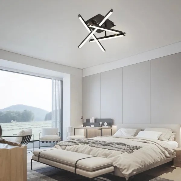 LED Dimmelhető felületre szerelhető csillár LED/60W/230V 3000-6500K + távirányítás