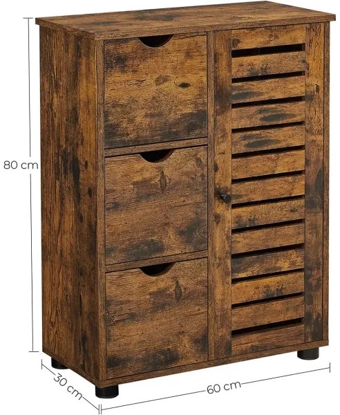 RENE barna szekrény