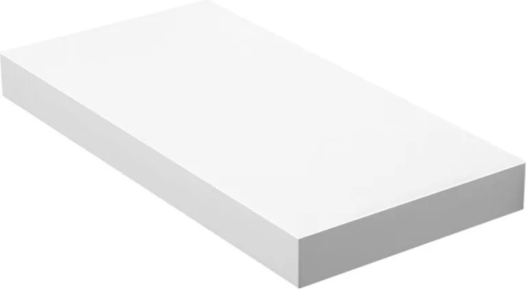 Lebegő fali polc, fehér 40x20x3cm