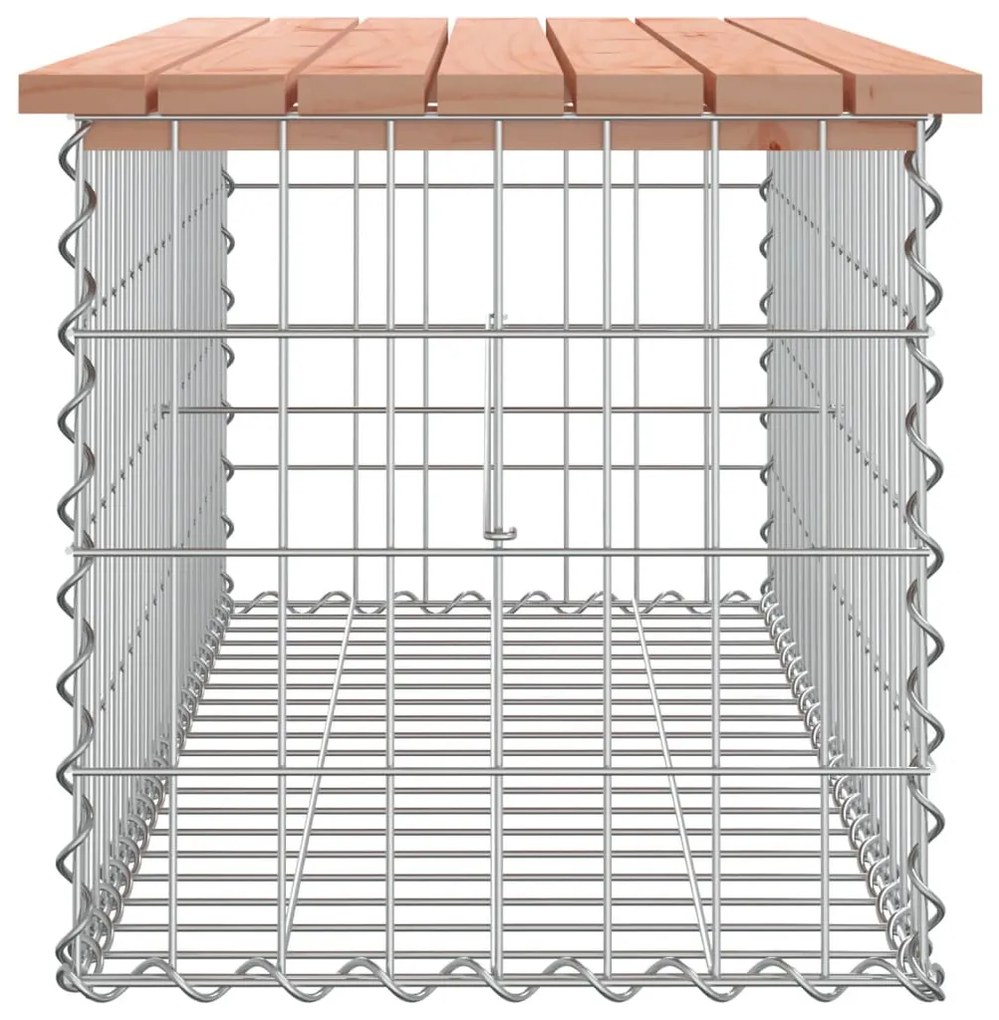 tömör duglászfenyő gabion kerti pad 103x44x42 cm