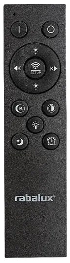 Rabalux 71316 - LED dimmelhető mennyezeti lámpatest TANELI 56W/230V 3000/4000/6000K fekete + távirányító