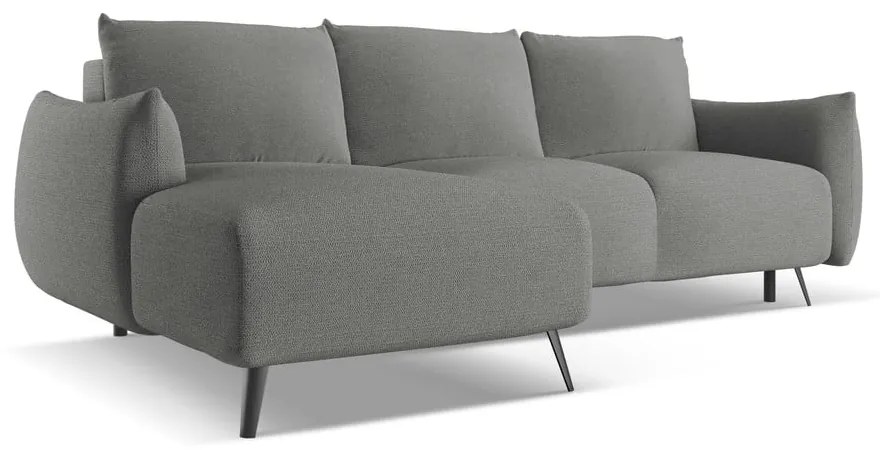 Világosszürke sarokkanapé (bal oldali) Malie – Makamii