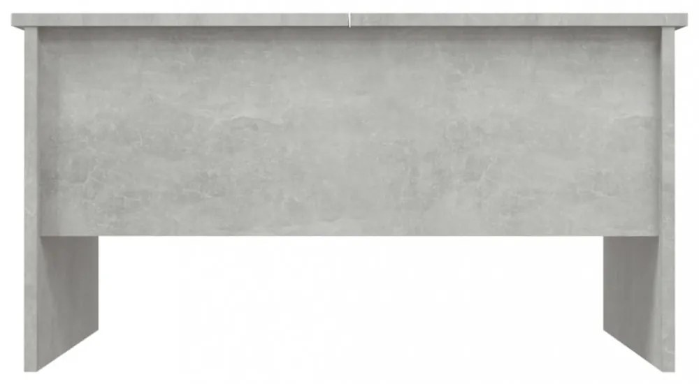 betonszürke szerelt fa dohányzóasztal 80 x 50 x 42,5 cm